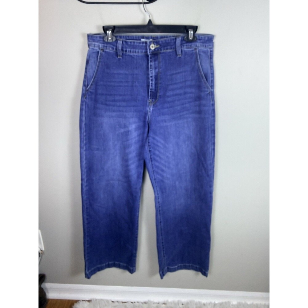 Judy Blue Women’s Size 13/30 Wide Leg High Rise Medium Wash Stretch Denim Jeans
